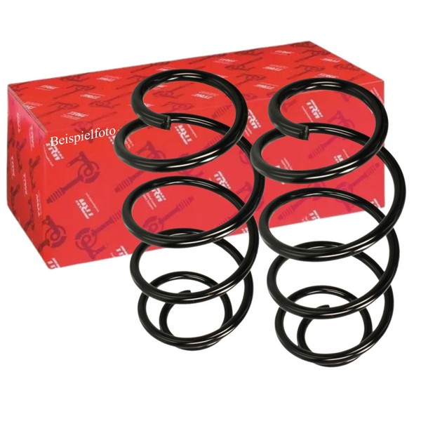2X TRW Fahrwerksfeder Hinten FüR Skoda Superb II VW Golf V VI Jetta III-image
