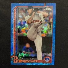2025 Topps Chrome Logofractor Edition Blue Refractor /150 Garrett Crochet #264