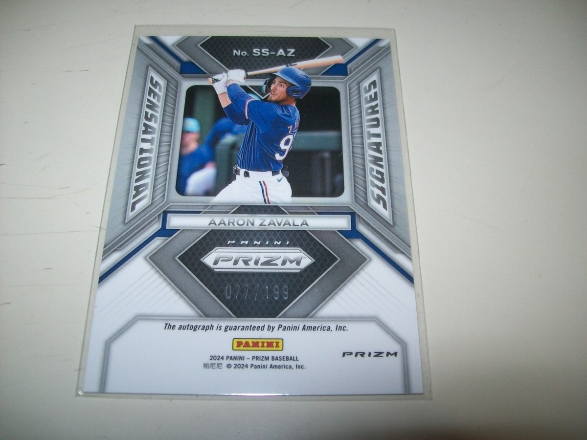 2024 PANINI PRIZM AARON ZAVALA AUTO SIGNED #SS-AZ #D/199 TEXAS