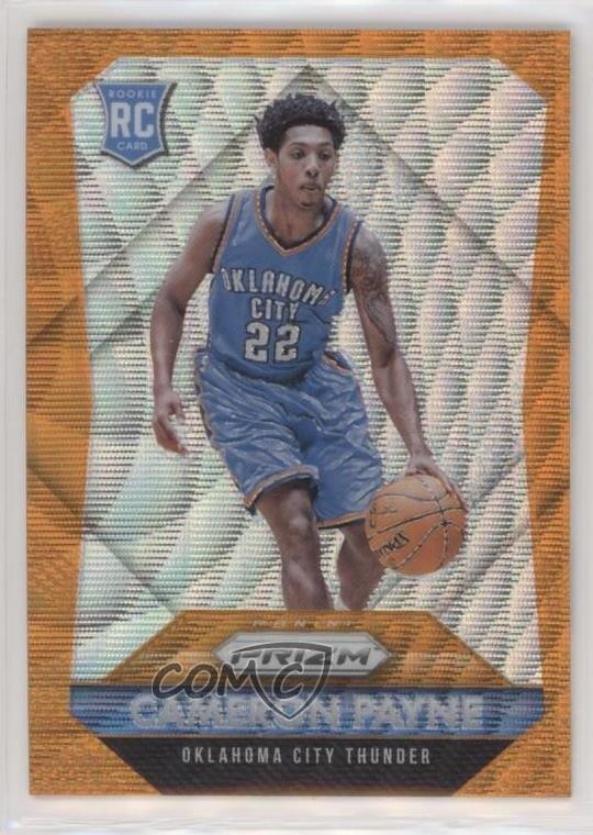 2015-16 Panini Prizm Rookies Orange Wave Prizm Cameron Payne #312 z1m