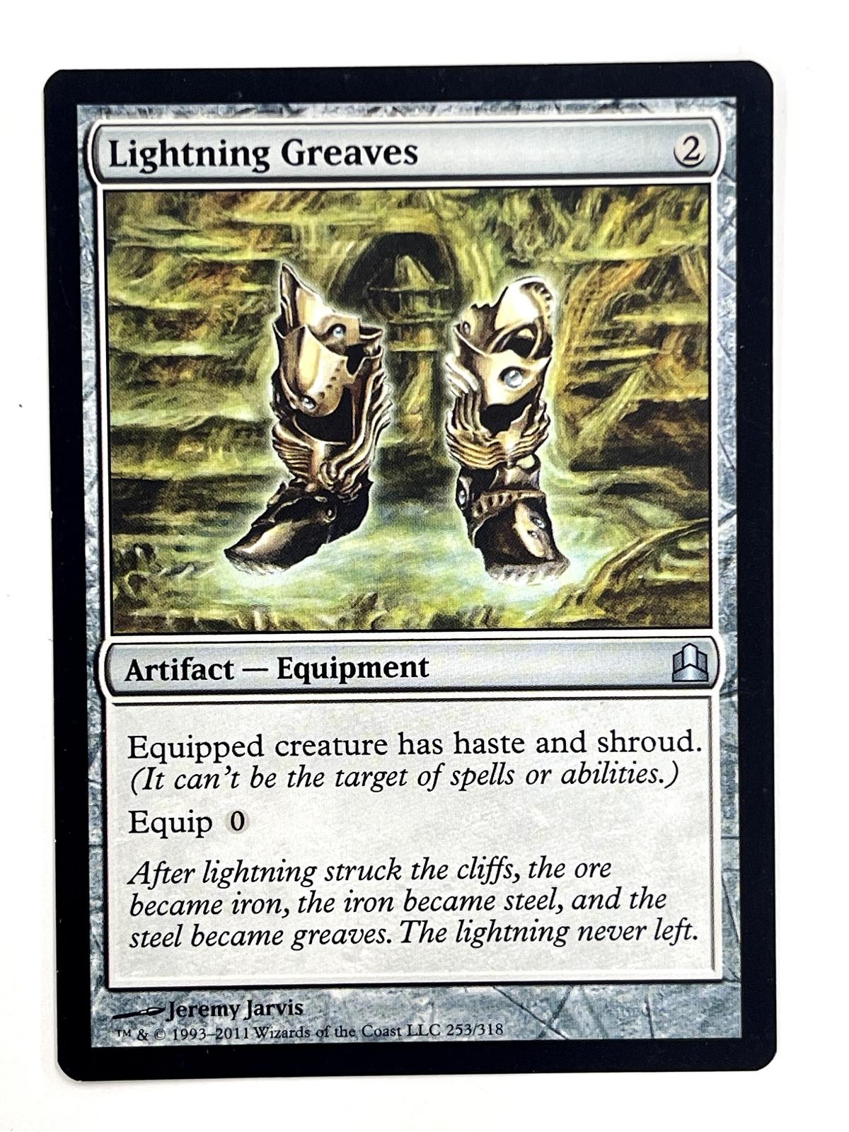 Lightning Greaves 253 Uncommon Commander Magic: The Gathering Lightly Played