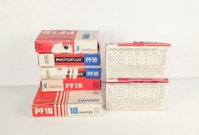 Vintage Boxed Photoflux PF1B Blue Flash Bulbs -  Job Lot of 39 Bulbs