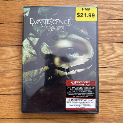 Evanescence - Anywhere But Home (2 DVD+1CD , 2004) BRAND NEW SEALED HYPE STICKER