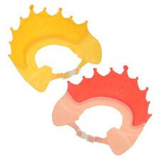2 Pcs Baby Bath Shower Caps Adjustable Ear Eye Kids Bath Accessories
