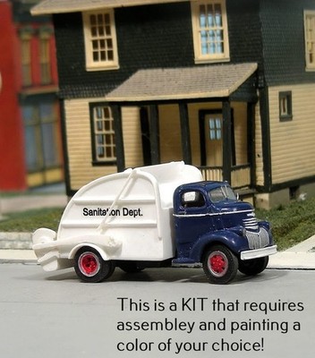 HO 1:87 Sylvan V-411 - 1941-47 Chevy COE w/Heil Colecto-Pak Refuse Body-KIT