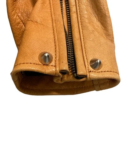 JACKROSE Studded Leather Riders Jacket Men's Size 3 Brown image 7