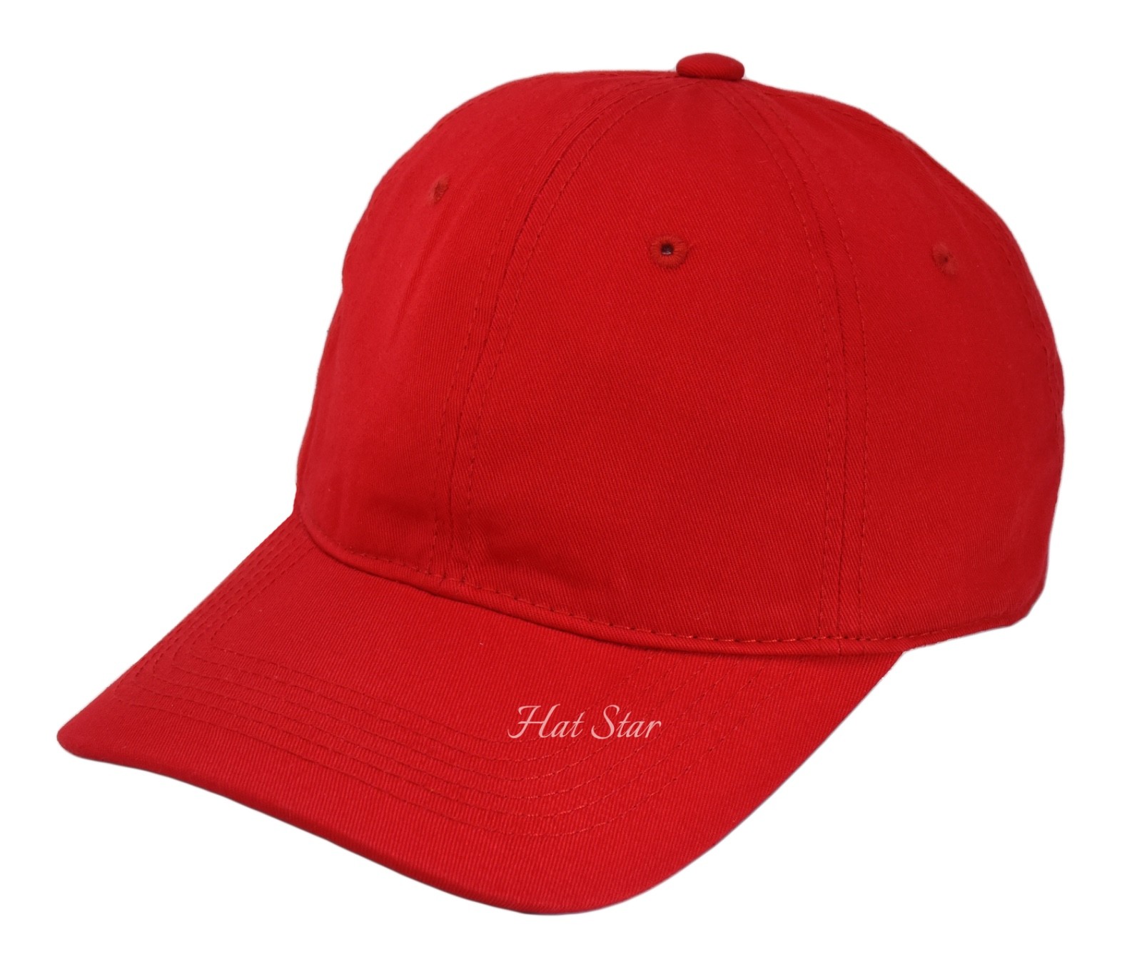 Cotton Baseball Cap Ball Dad Hat Adjustable Plain Solid Washed Men Washed PC