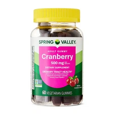 Spring Valley Adult Gummy Cranberry Dietary Supplement 500 mg 60 Gummy