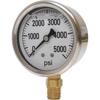#ad Valley Industries 41 Series 2.5quot; 5000 PSI Pressure Gauge Stainless Steel 1 4quot; $21.99