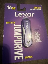 NEW Lexar/Micron 16GB TwistTurn USB 2.0 Jump Drive purple New Sealed