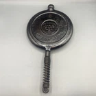 Antique Wagner Ware Sidney -0- 8 Pat. Feb 22 1910 Cast Iron Waffle Maker No Base
