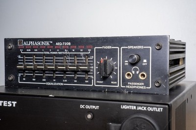 Alphasonik AEQ-720B Equalizer Vintage Rare Working