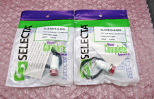 2 Pack Selecta SL53415-6-BG Neon Red Raised Lens Indicator Light, 125V NEW