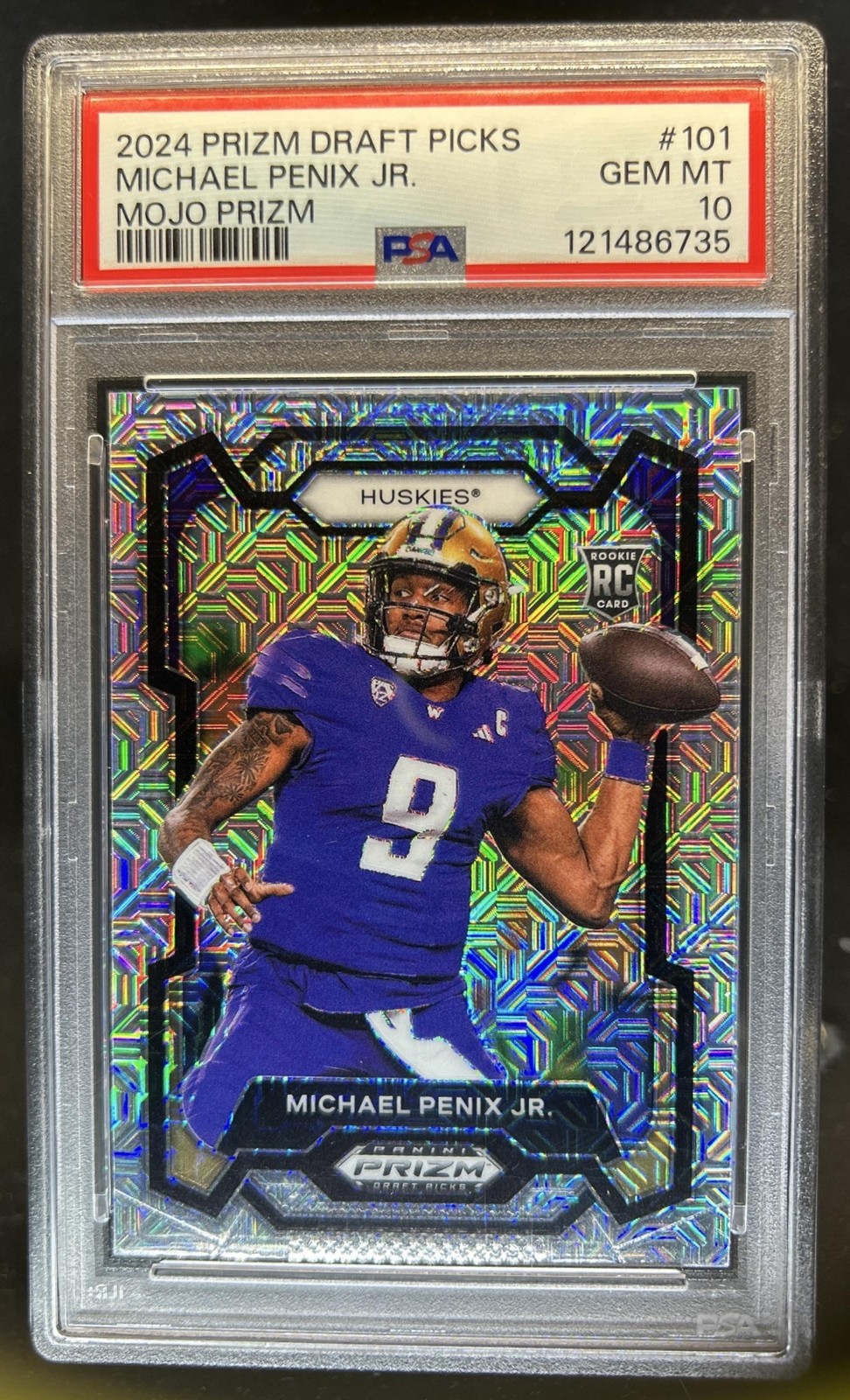 Michael Penix Panini Prizm Draft Picks #101 Mojo