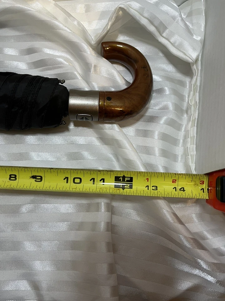 Vintage London Fog Automatik Regenschirm mit geschwungenem Griff tolles Geschenk  - Bild 3 von 3