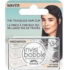 Invisibobble Waver Crystal Clear The Traceless Hair Clip Pack Of 2 
