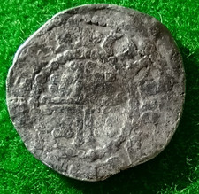 Henry 2nd or Richard 1st voided short cross penny with 4 pellets in each corner
