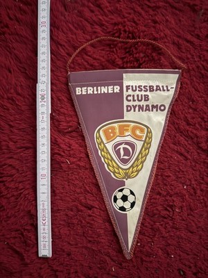 BFC Dynamo Spitz Wimpel Weinrot weiß ,  DDR Oberliga