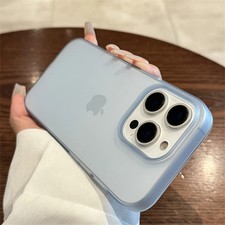 For iPhone 12 13 14 15 16 Pro Max 17 Plus Bumper Cover Liquid Silicone Slim Case