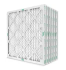 20x25x1 MERV 8 Pleated AC Furnace Air Filters. 6 Pack.  Made in USA.