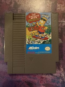 The Simpsons Bart vs the Space Mutants Nintendo Nes Complete Authentic VG Shape