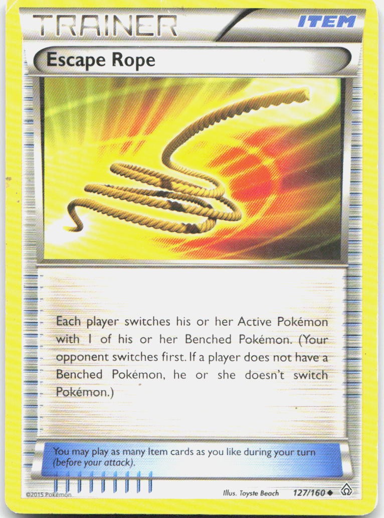 Escape Rope 127/160 Uncommon Primal Clash Pokemon DMG
