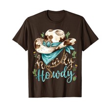 Howdy Western Cowboy Howdy Cowboy Rodeo Cowgirl Western T-Shirt