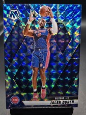 2024-25 Panini Mosaic #15 Jalen Duren Reactive Blue Mosaic Prizm