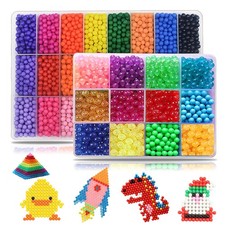 8500 Beads Non-Iron Magic Fuse Kit 5mm 36 Colors 5mm, 36 Color