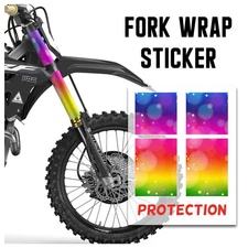 For Honda CRF250R CRF450RX CRF250RALLY Fork Wrap Sticker TT040