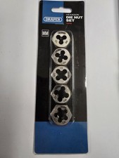 Draper 5 Piece Metric Hexagon Die Nut Set M6 M8 M10 M11 M12 79198