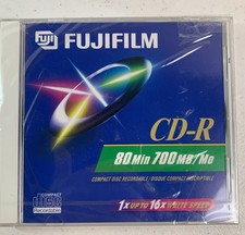 Fuji FUJIFILM CD-R 80 Min 700MB Brand New Factory Sealed In Plastic Wrap