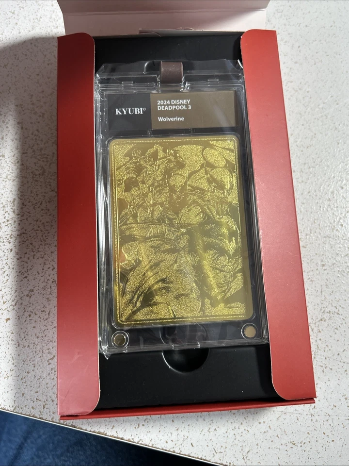2024 Kyubi Disney Marvel Deadpool And Wolverine Gold Trading Card In A Case - Image 4 of 4