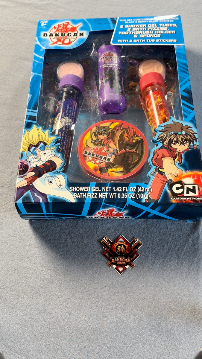 Bakugan Battle Brawlers Bath Gift Set Sealed CN Rare Collectible