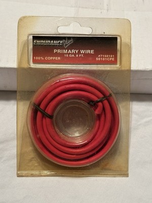 Endurance Plus 10 AWG 8 ft Red Stranded Copper Primary Wire Auto/Battery