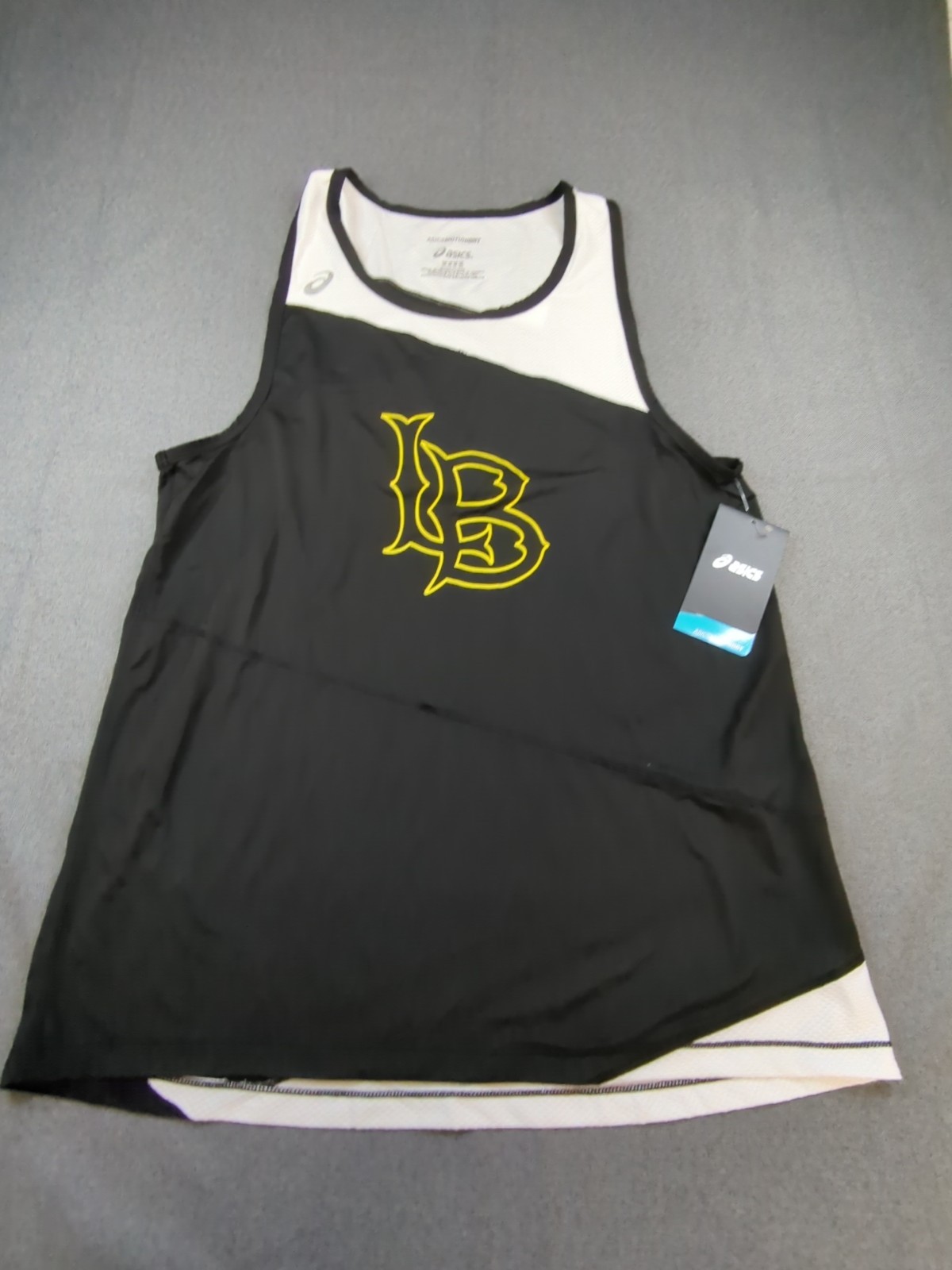 Asics MotionDry Basketball Jersey Long Beach State Black/White Men's Medium NWT thumbnail 3
