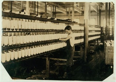 Fall River Massachusetts 1916 King Philip Mule Spinning Room Charles Cavanagh
