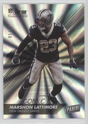 2018 Panini Day The Top 100 Rainbow Spokes 11/50 Marshon Lattimore #82 e6p