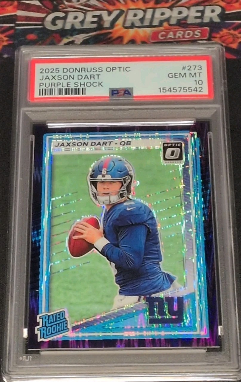Jaxson Dart Panini Donruss Optic #273 Purple Shock