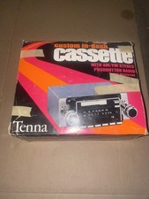Tenna Am Fm Radio New Car Stereo Cassette Player Shaft Mount 2 Knob Push Button