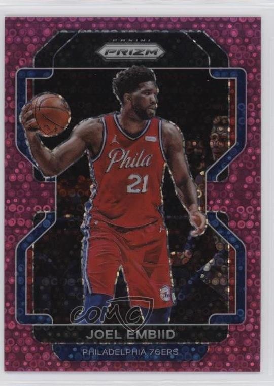 2021-22 Panini Prizm Fast Break Pink Prizm /50 Joel Embiid #176