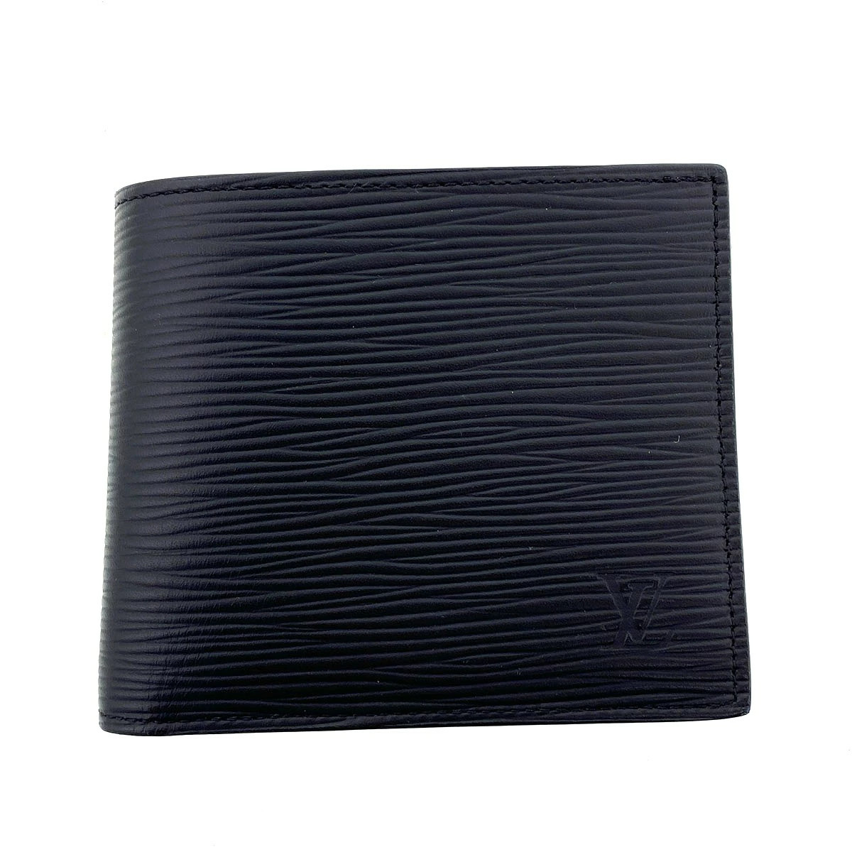 Louis Vuitton Portefeuille Marco NM Bifold Wallet M62289 Epi Leather Black Used
