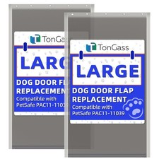 TonGass PAC11-11039 Large Dog Door Flap Replacement Compatible Large, Black