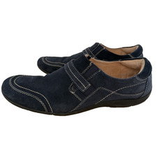 NATURALIZER Women's Fiore French Blue Suede Loafers Slip-On 11M Casual Comfort