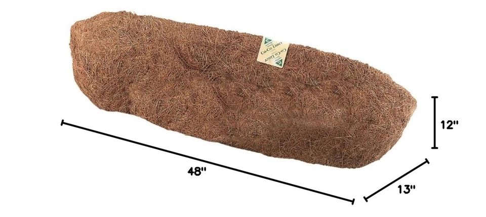 Forro de coco en forma de canal Gardman R894, 48" de ancho x 12" de alto, marrón 48 pulgadas Foto 2 de 2