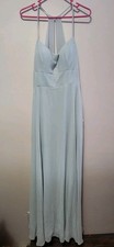 NWT Morilee Size 12 Mint Blue Evening Bridesmaid Prom Dress Mother Of Bride