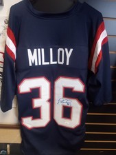 Lawyer Milloy Autographed Custom Jersey With JSA COA 
