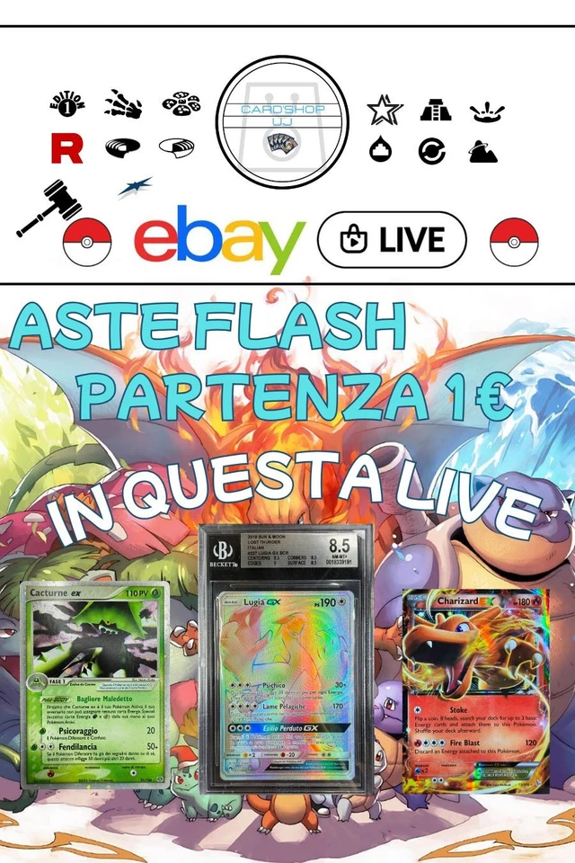 ASTE LIVE POKEMON, PARTENZA 1€!