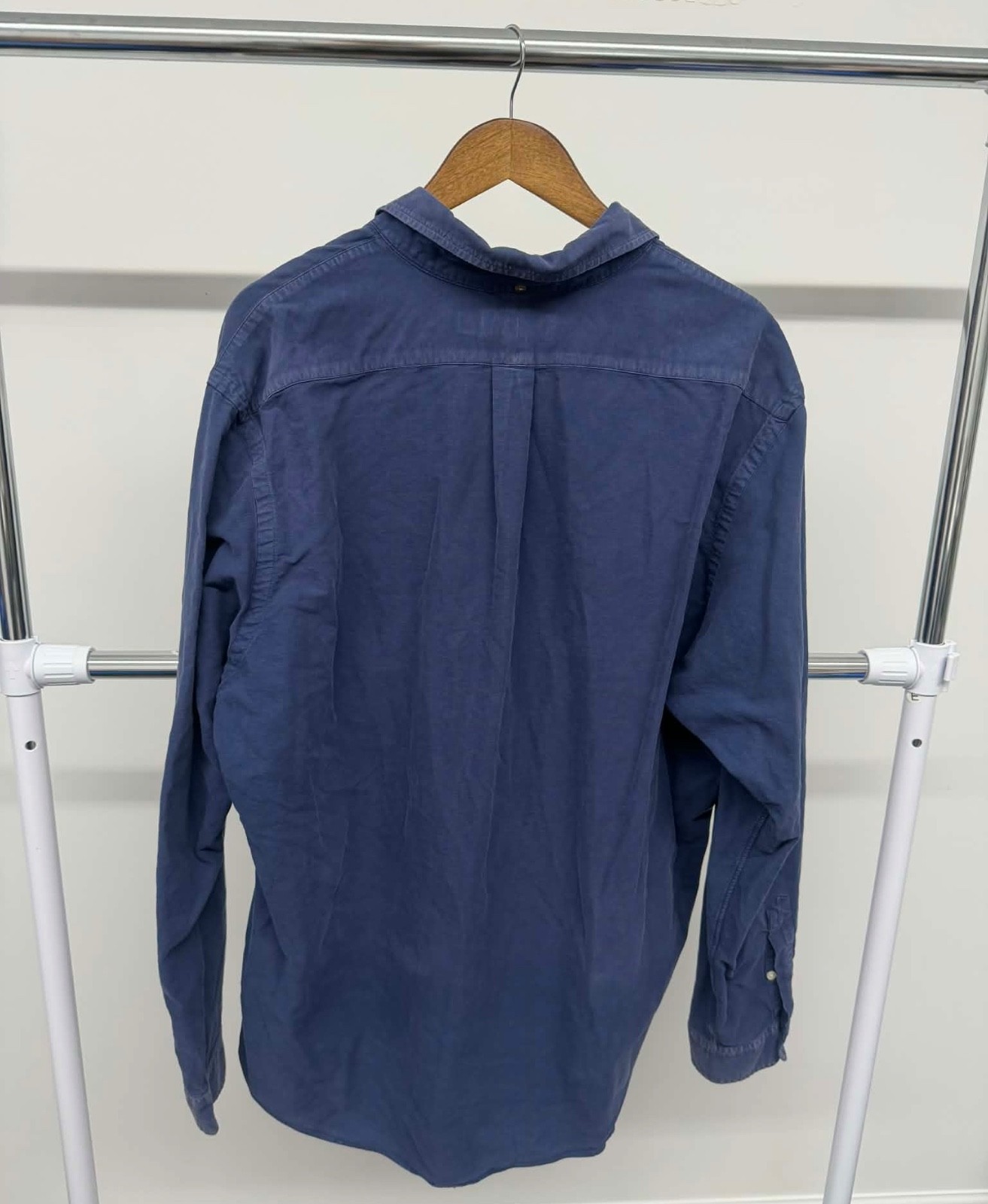 Men's Ralph Lauren Solid Button Down Blue Size XXL - image 2