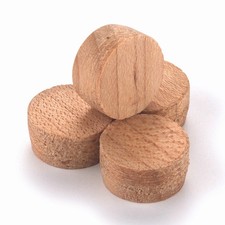 Maple Side Grain Screw Hole 1/2" 15 pack